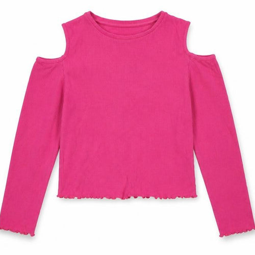 M&Co Girls Pink   Pullover Jumper Size 13-14 Years  - Cold Shoulder