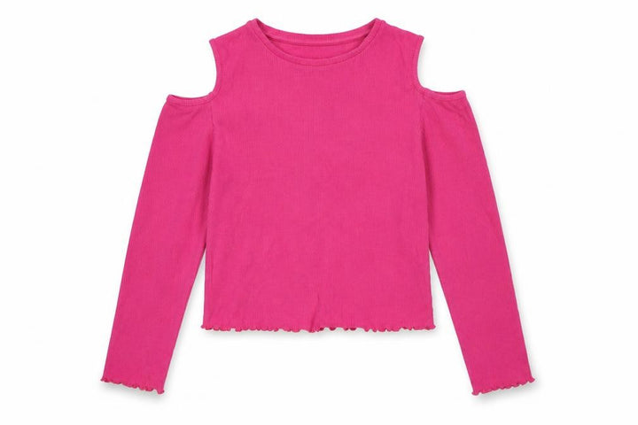 M&Co Girls Pink Pullover Jumper Size 13-14 Years - Cold Shoulder