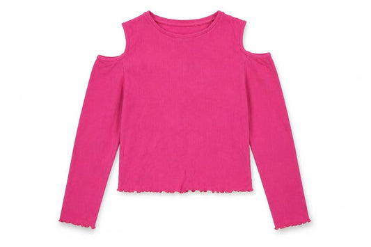 M&Co Girls Pink   Pullover Jumper Size 13-14 Years  - Cold Shoulder