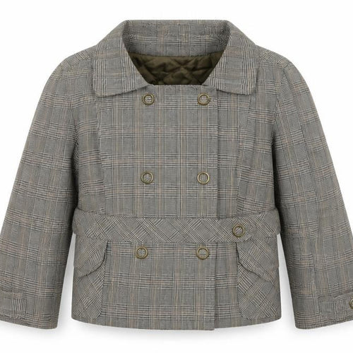 Moto Womens Grey Check Knit Jacket  Size 10