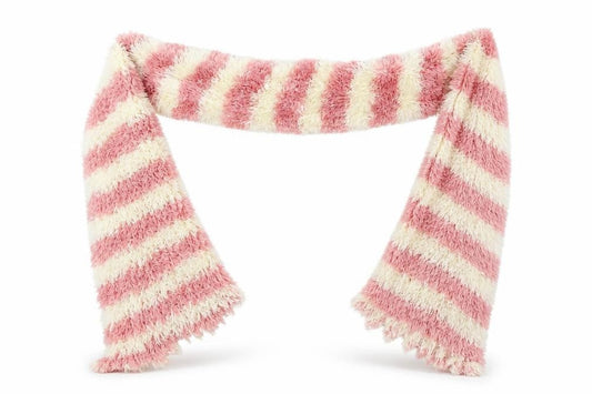 prworn Girls Pink Striped Knit Scarf Scarves & Wraps One Size