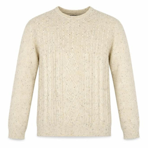 Red Hearing Mens Beige   Pullover Jumper Size S