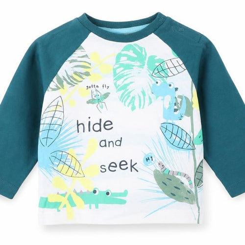 Nutmeg Boys Green   Basic T-Shirt Size 6-9 Months  - Graphic