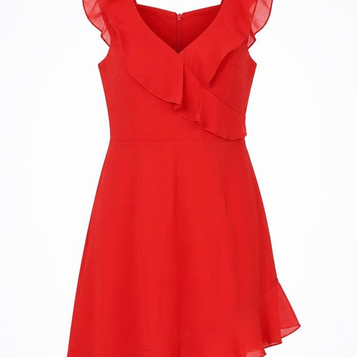 Misguided Womens Red   Fit & Flare  Size 8