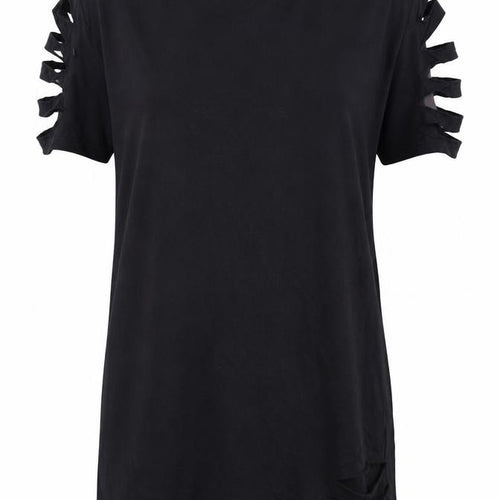 I SAW IT FIRST Womens Black   Tunic T-Shirt Size 8