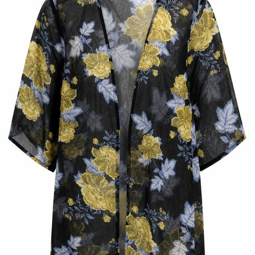 JD Williams Womens Multicoloured Floral  Kimono Blouse Size 10