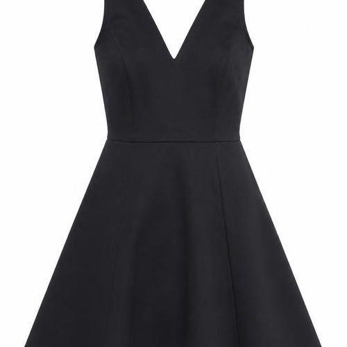 Preworn Womens Black   A-Line  Size 8
