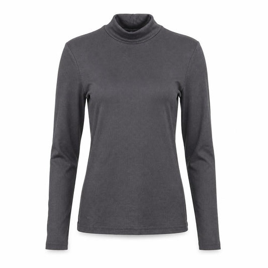 Front view of H&M women’s grey basic t-shirt, size XS