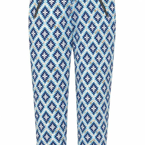 cameo rose Womens Multicoloured Geometric  Trousers  Size 10 L26 in