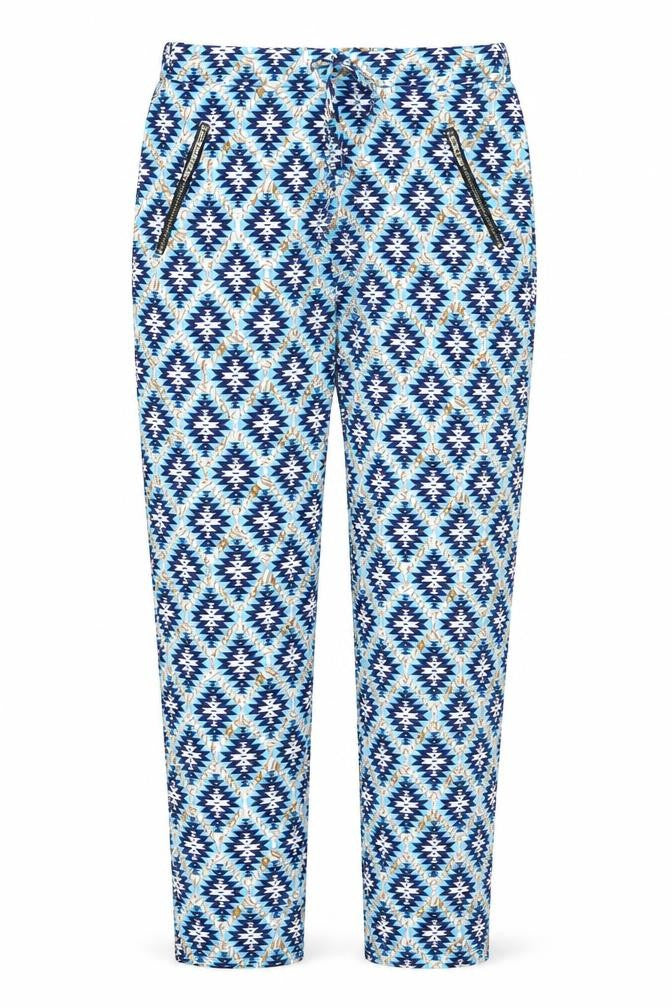 cameo rose Womens Multicoloured Geometric  Trousers  Size 10 L26 in