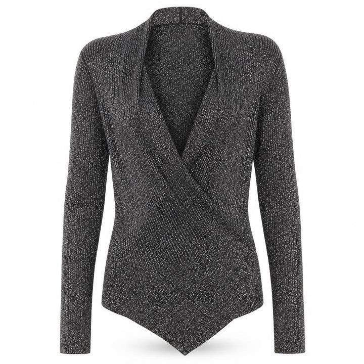 Miss Selfridge Womens Grey   Wrap Jumper Size 14