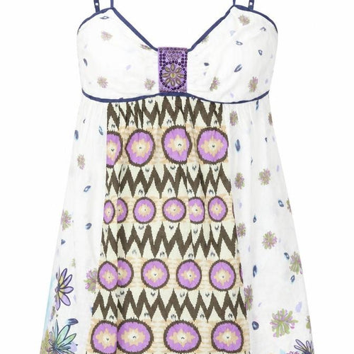 Just Addict Womens Multicoloured Geometric  Camisole Blouse Size M