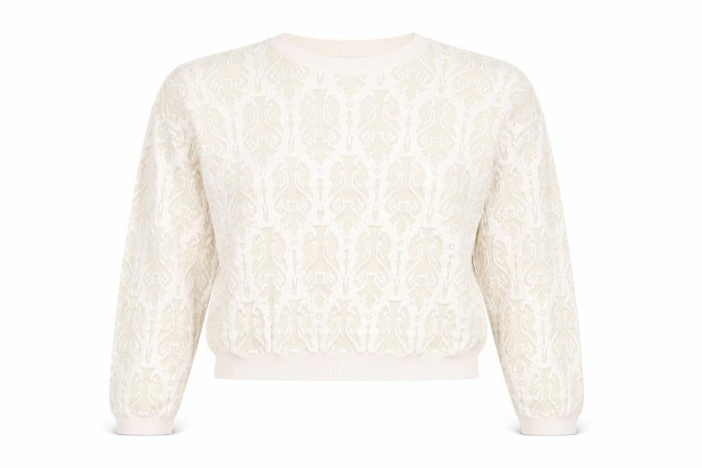 Topshop Womens Pink Floral  Pullover Jumper Size 10