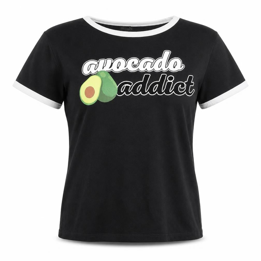 FB Sister Womens Black   Basic T-Shirt Size 6
