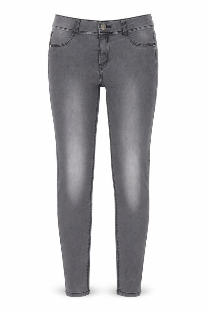 Dorothy Perkins Womens Grey  Denim Straight Jeans Size 8 L26 in