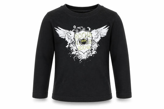 Front view of Debenhams boys’ black basic t-shirt, size 2-3, years