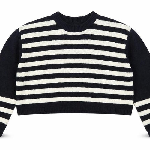 Topshop Womens Blue Striped  Pullover Jumper Size 8