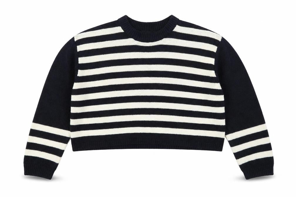 Topshop Womens Blue Striped  Pullover Jumper Size 8
