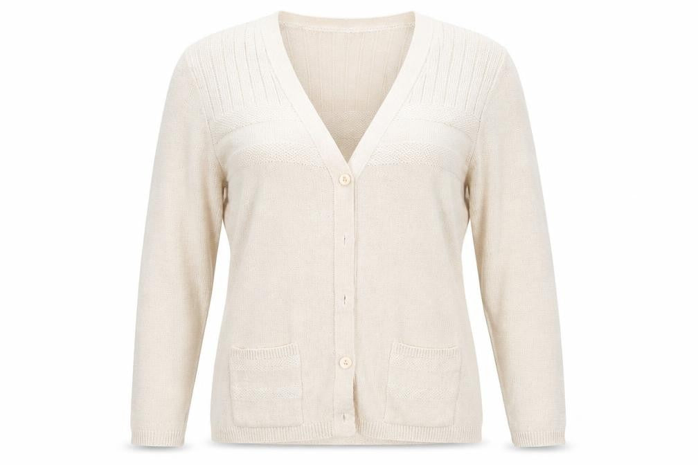 Keeno Womens Beige   Pullover Jumper Size M