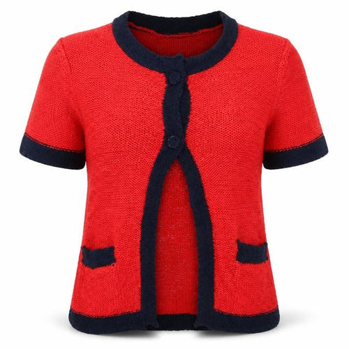 Long Island Womens Red   Cardigan Jumper Size S