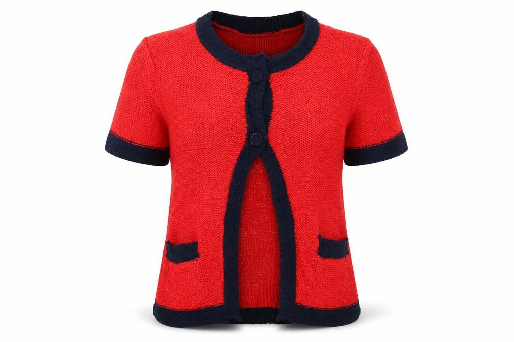 Long Island Womens Red   Cardigan Jumper Size S