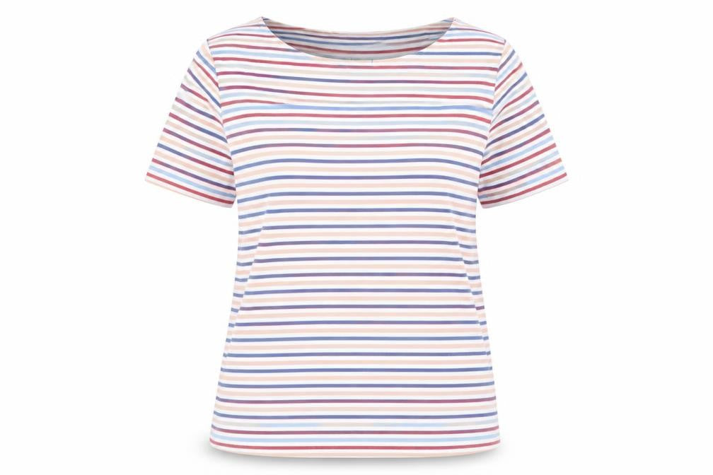 Nutmeg Womens White Striped  Pullover Jumper Size 20