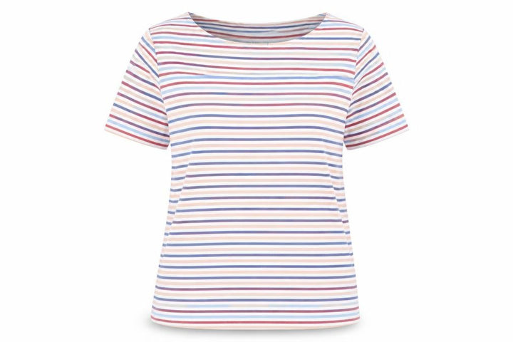 Nutmeg Womens White Striped Pullover Jumper Size 20