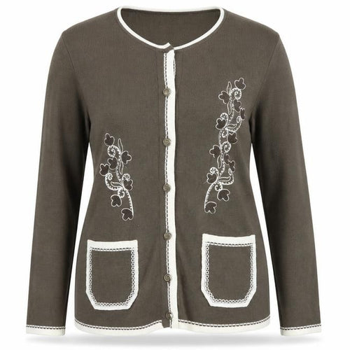 Roman Womens Brown   Cardigan Jumper Size M