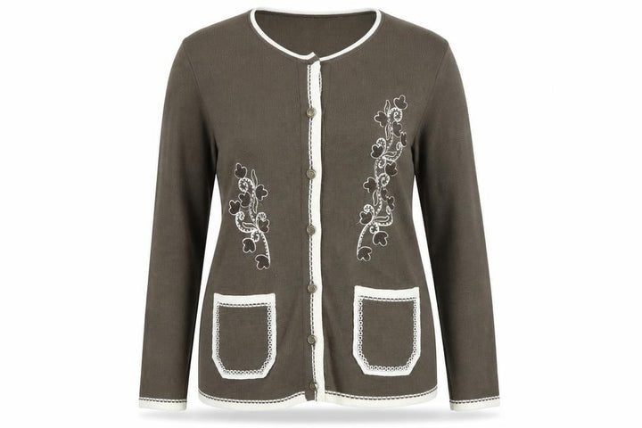 Roman Womens Brown   Cardigan Jumper Size M