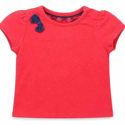 TU Girls Red   Basic T-Shirt Size 6-9 Months