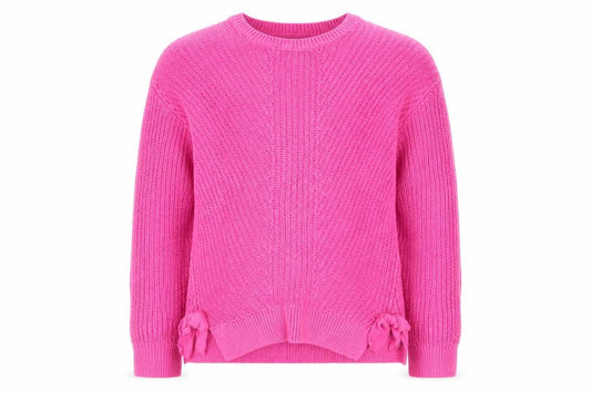 Girlswear Girls Pink Houndstooth  Pullover Jumper Size 10 Years