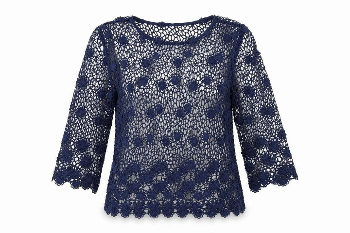 George Womens Blue Basic Blouse Size 8