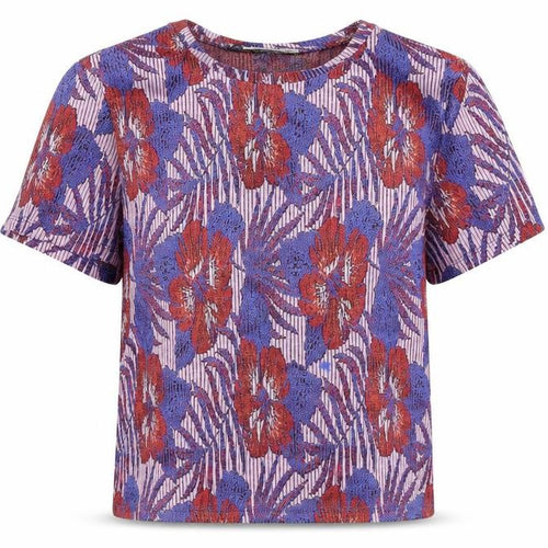 Zara Womens Blue Floral  Basic Blouse Size S