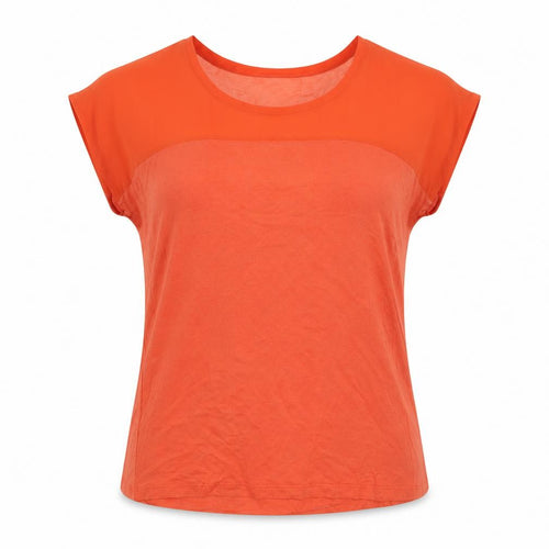 Authentic Womens Orange   Basic T-Shirt Size 16