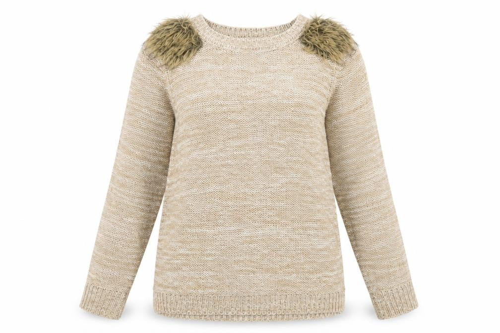 George Womens Brown  Knit Pullover Jumper Size 12