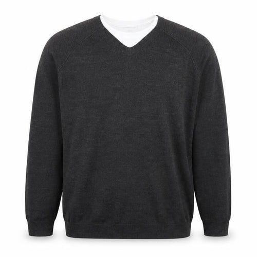 Burton Mens Grey  Knit Pullover Jumper Size 2XL
