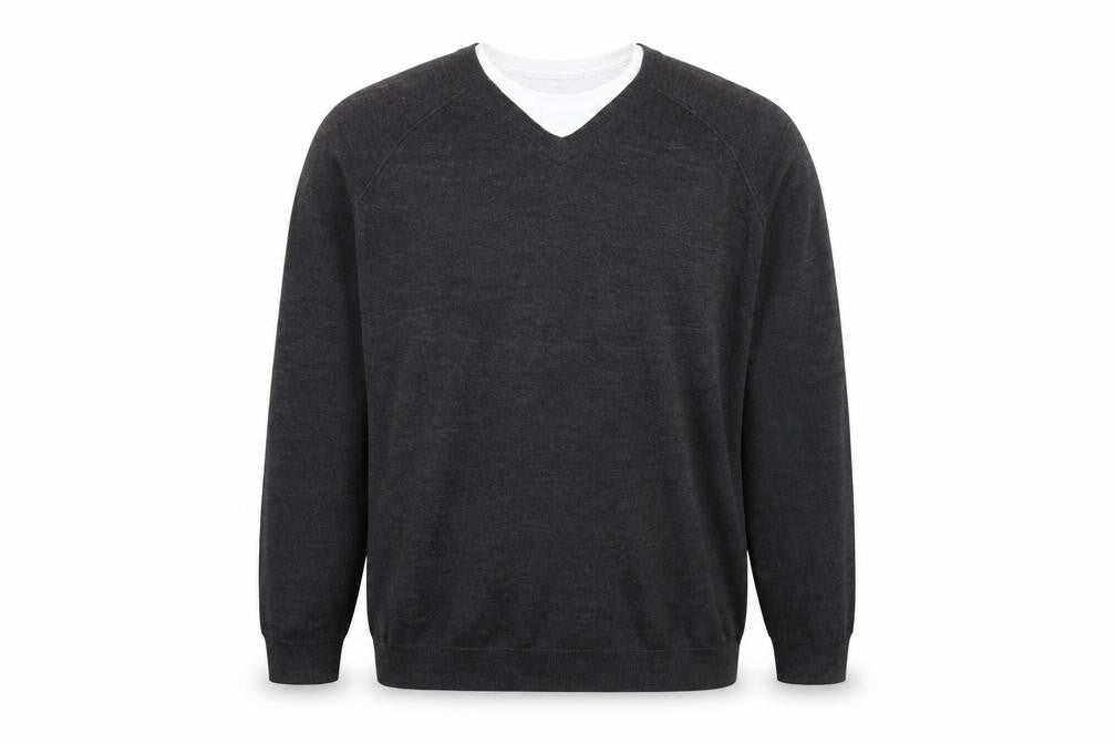 Burton Mens Grey  Knit Pullover Jumper Size 2XL