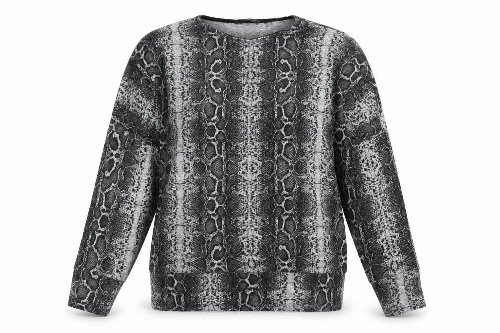 Dorothy Perkins Womens Grey Animal Print Knit Pullover Jumper Size 12