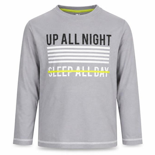 Very Boys Grey   Basic T-Shirt Size 7 Years  - up all night