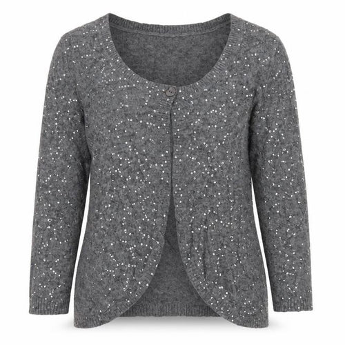 Per Una Womens Grey   Cardigan Jumper Size 12