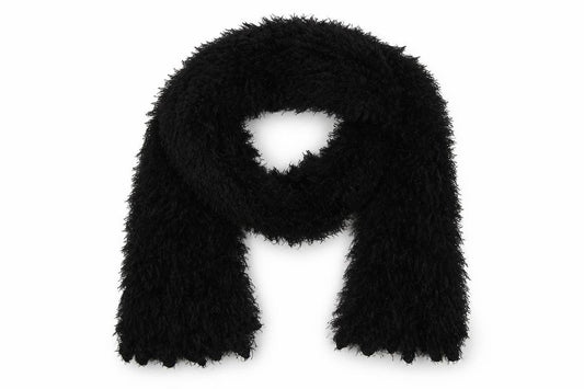 Preworn Girls Black  Knit Scarf Scarves & Wraps One Size