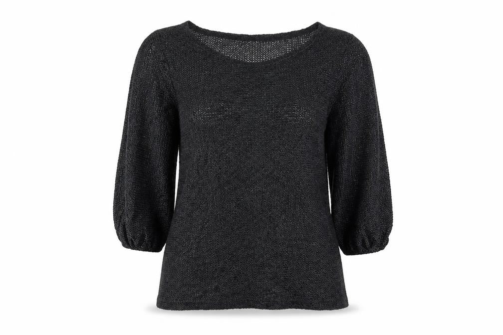 Front view of River Island women’s green jumper, size UK 4