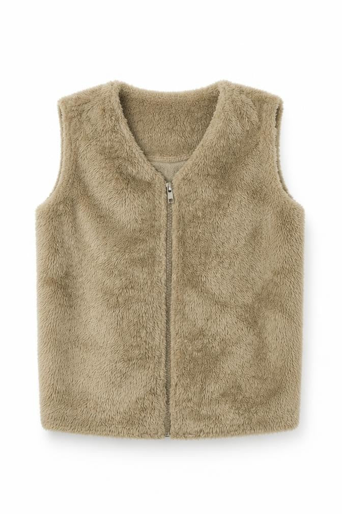 CHIC Girls Beige   Gilet Coat Size 8 Years