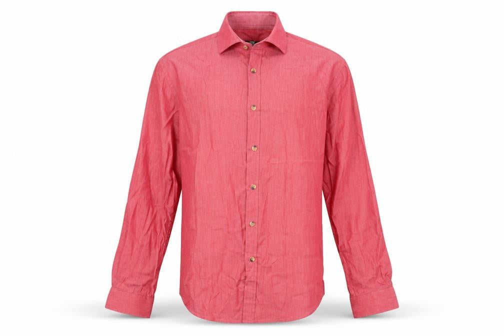 Taylor & Reece Mens Red    Button-Up Size M