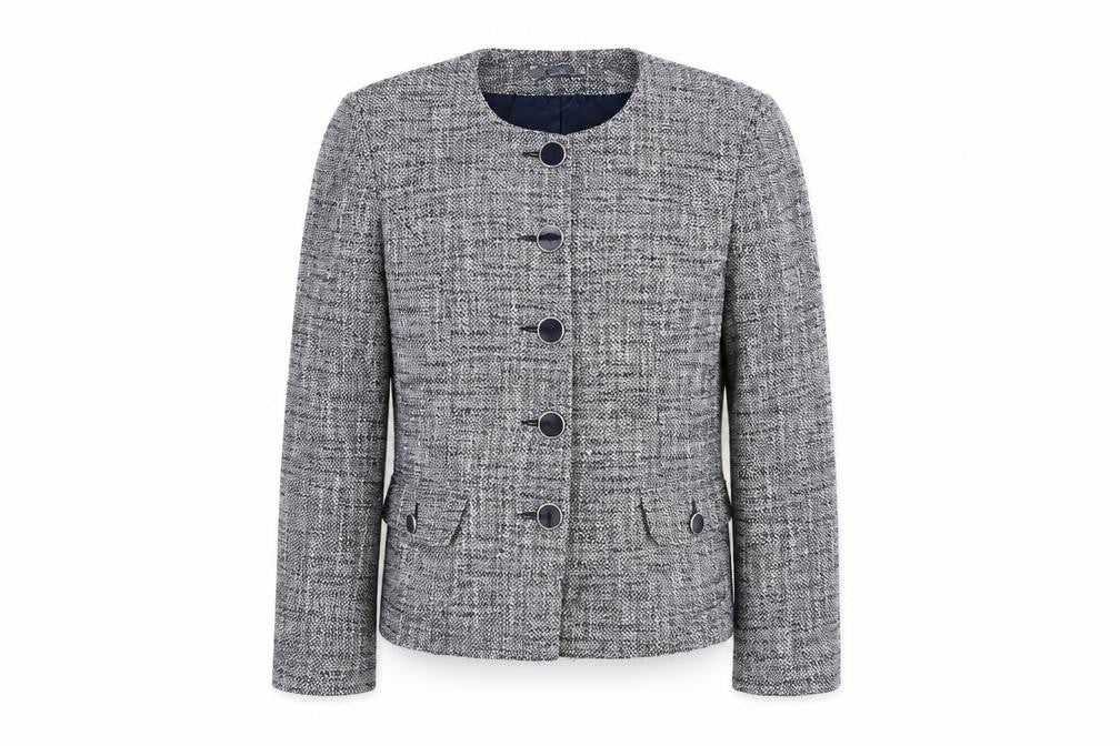 M&Co Womens Grey   Jacket Blazer Size 12