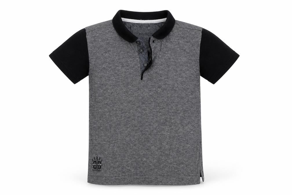 Rebel Boys Grey   Basic Polo Size 4-5 Years