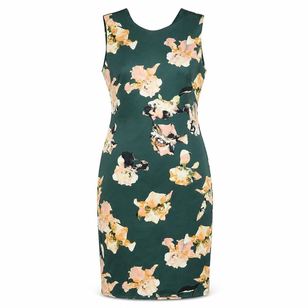 dorothy perking Womens Green Floral  Bodycon  Size 12