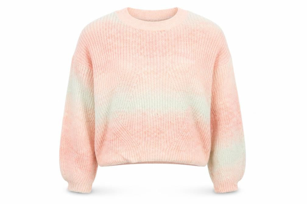 New Look Womens Pink Striped  Pullover Jumper Size M