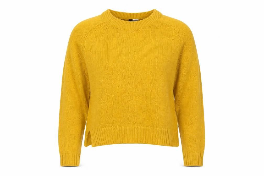 Divided Womens Yellow  Knit Pullover Jumper Size S