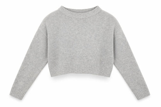 Front view of Divided women’s grey knit jumper, size M